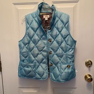 Beautiful turquoise vest with pretty lining